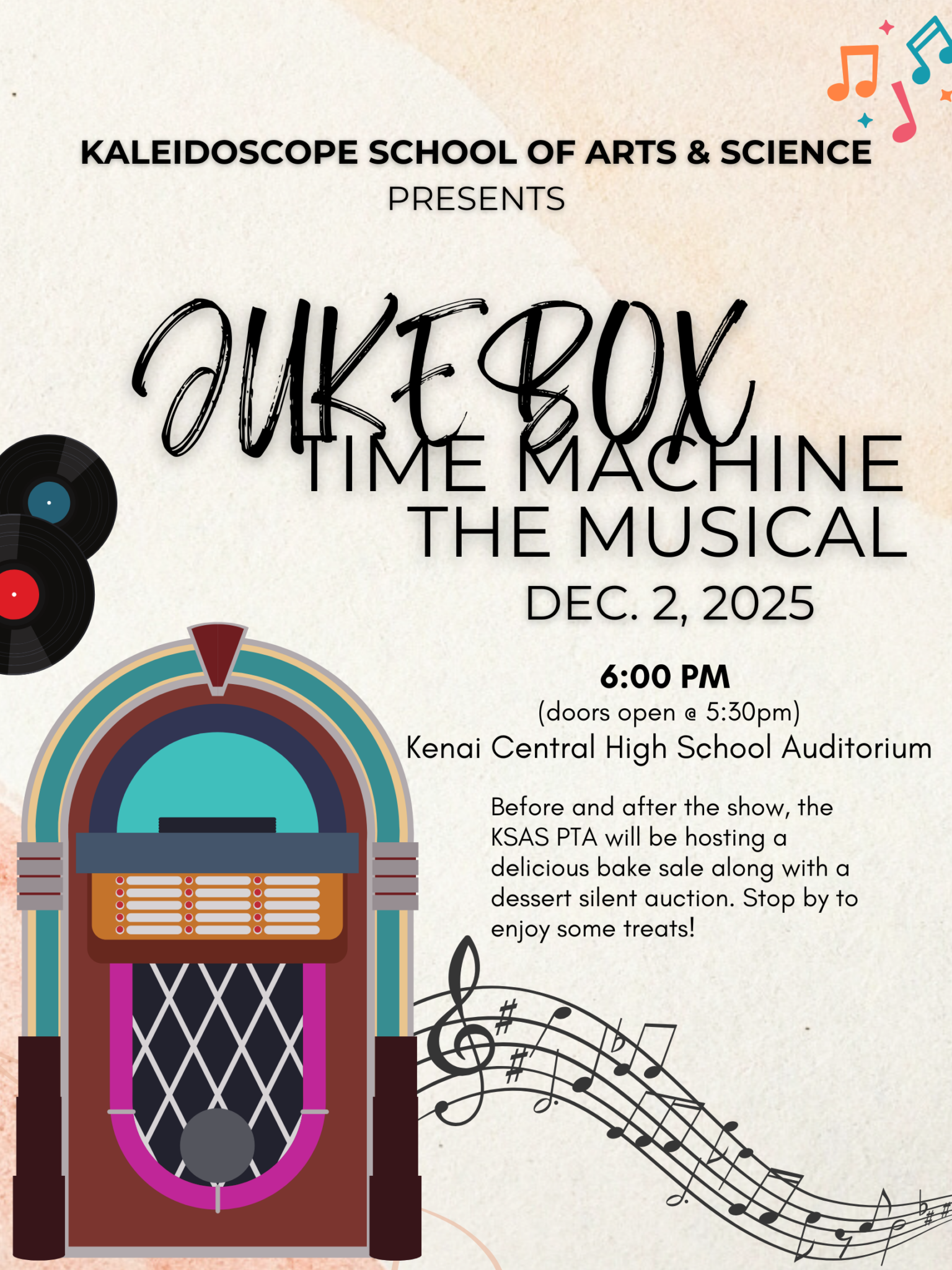 Jukebox Time Machine the Musical – Kaleidoscope School of Arts and Science