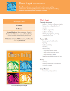 Decoding Pages Hard Corrective Reading – Special Ed Resources
